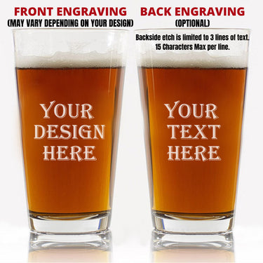 Custom Beer Glass Fishing Gifts For Men